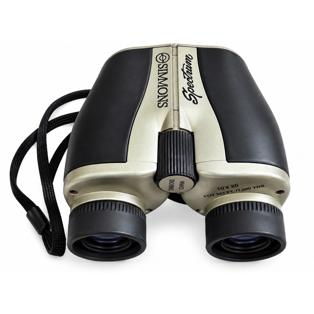 Simmons Spectrum 10x25 Compact Binoculars Model 99730 Champagne Black 342ft FOV